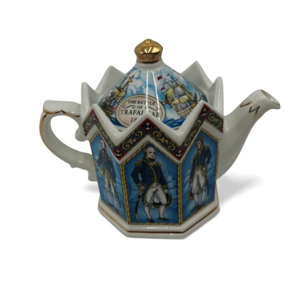 SADLER Vice Admiral Lord Nelson Teapot With Original Box England Vintage Rare - Picture 3 of 14